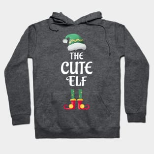 The Cute Christmas Elf Matching Pajama Family Party Gift Hoodie
